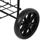 CRONY SC-106B Grocery Shopping Cart with Swivel Wheels, Folding Shopping Cart with Wide Cushion Handle - Edragonmall.com