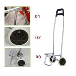 CRONY SC001 Shiping Cart Shopping Trolley Bag Folding Shopping Cart Collapsible Trolley Bag | Navy blue - Edragonmall.com