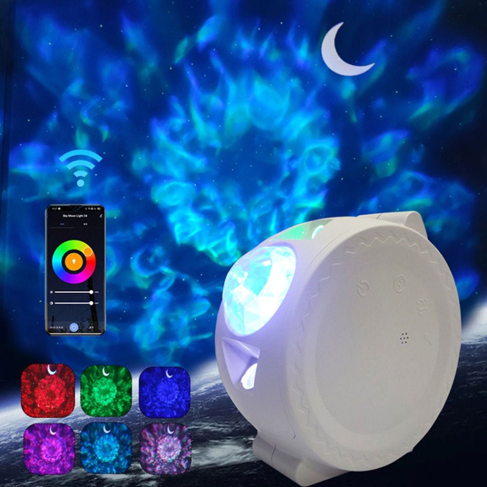CRONY SC511-01 Touch mode 3-in-1 starry light 3 in 1 water pattern starry sky projector lamp graffiti smart atmosphere night light - Edragonmall.com