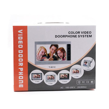 Crony SE-VD709CW Wireless Color Home Bell with Camera, Wireless Anti-theft Camera with Indoor Chime Video Doorbell - Edragonmall.com