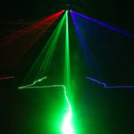 CRONY Sectorial 3 hole red green blue laser light Colorful Fan Beam Pattern Led Lights RGB Disco Laser Stage Lighting For Party - Edragonmall.com