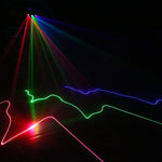 CRONY Sectorial 3 hole red green blue laser light Colorful Fan Beam Pattern Led Lights RGB Disco Laser Stage Lighting For Party - Edragonmall.com