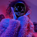 Crony Shining App cosplay Mask With Bluetooth App Party Face Changing Led Display Mask For Party - Edragonmall.com