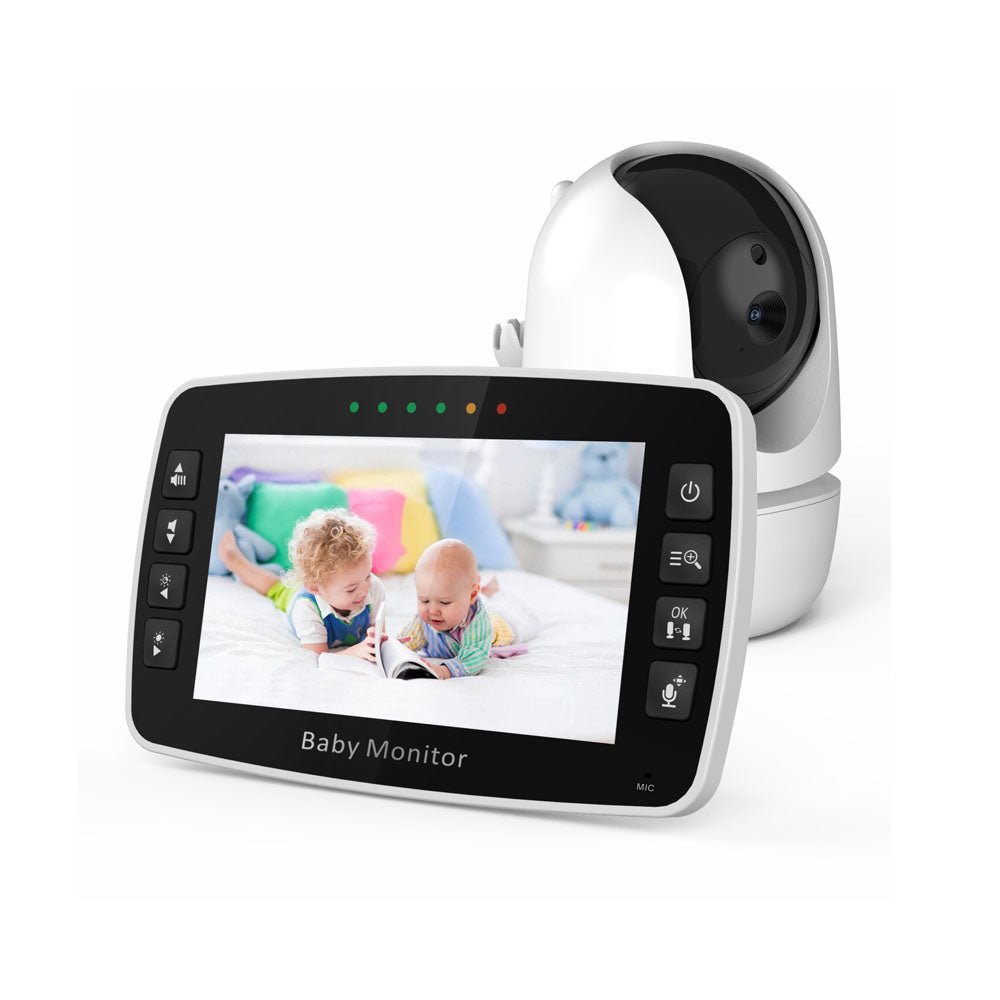 CRONY SM430A 4.3inch LCD Baby Monitor Color Display Night Vision Smart Zoom Baby Sleeping Music Monitor PTZ Video Camera - Edragonmall.com