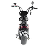 CRONY Small Harley two seat big tires with BT 1000w 60KM/H high power two wheels adult electric scooter motorcycle | Street Dance - Edragonmall.com