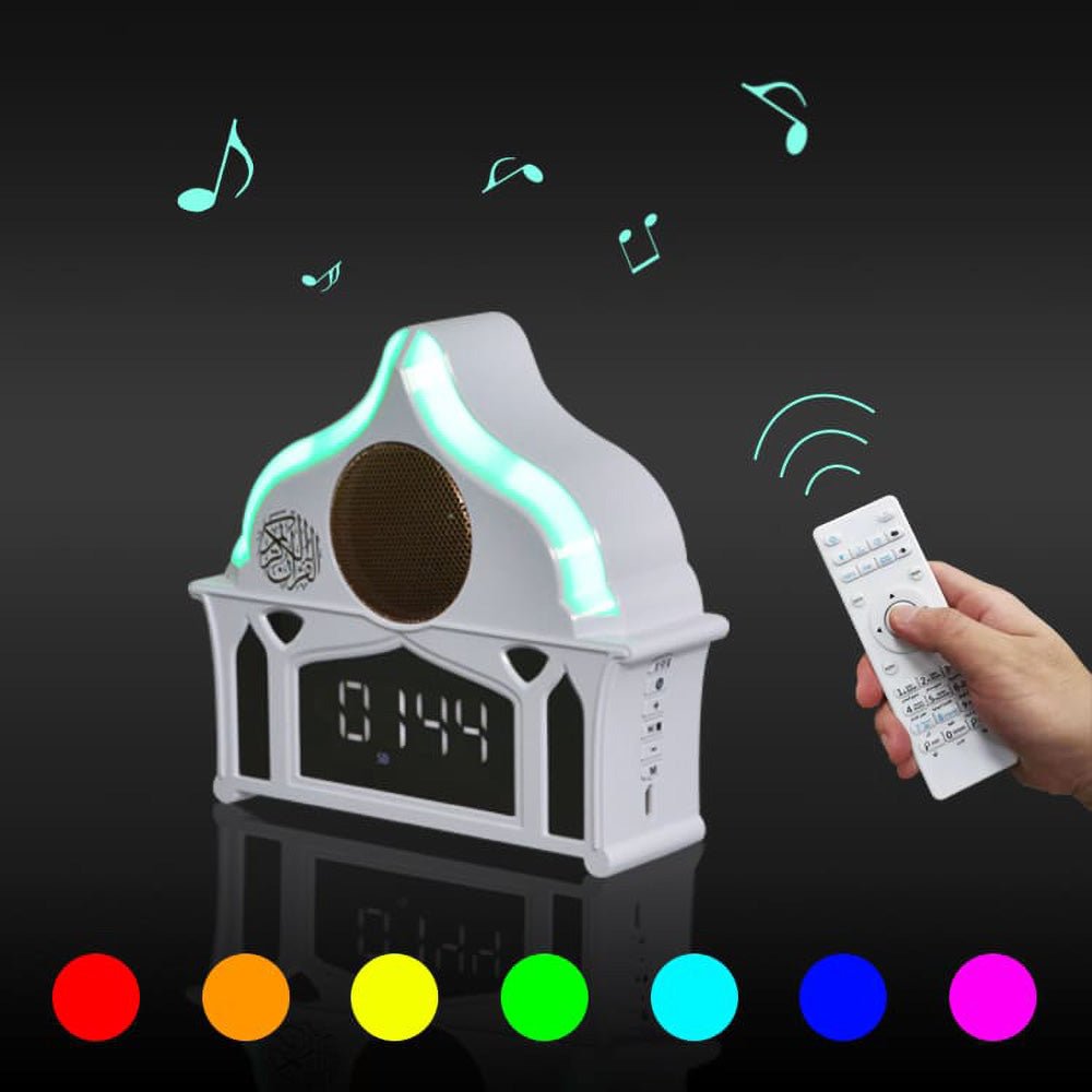 CRONY SQ-912 LED Clock quran speaker Wall Light - Edragonmall.com