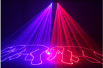 CRONY Square 3 hole red green blue laser light Colorful Fan Beam Pattern Led Lights RGB Disco Laser Stage Lighting For Party -2 - Edragonmall.com