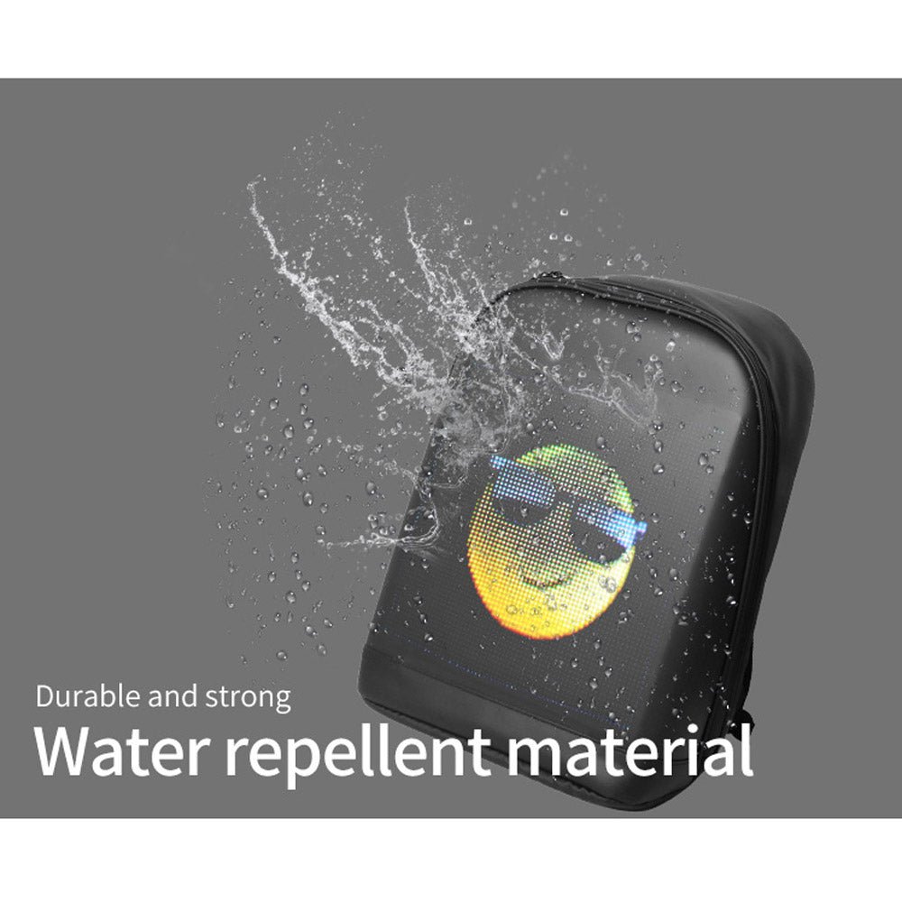 CRONY T2 AD LED display backpack light screen waterproof smart back pa ...