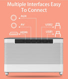 CRONY T55A Projector 5G WiFi Bluetooth Nativo Full HD 1920X1080p 9000 Lumens Suporte 4K Home Theater para iOS Android - Edragonmall.com