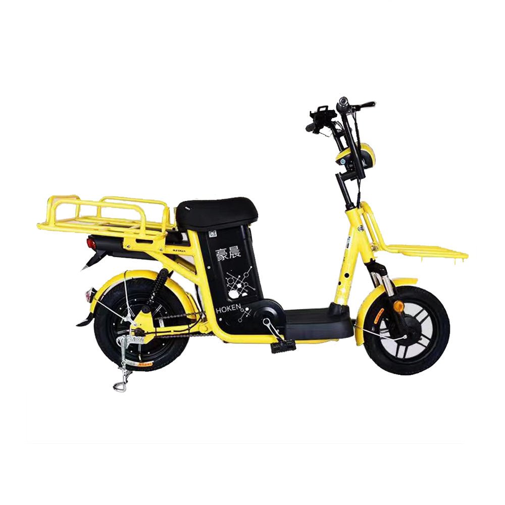 CRONY Takeaway e-bike Express motorcycle Max Speed 50KM/H Distance 30-150 KM Meal delivery Maximum Load 200 KG Aluminum alloy frame | yellow - Edragonmall.com