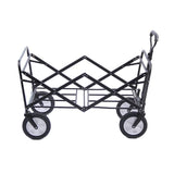 CRONY TC3015 Folding Cart Heavy Duty Collapsible Folding Wagon Utility Shopping Outdoor Camping Garden Cart | Black - Edragonmall.com