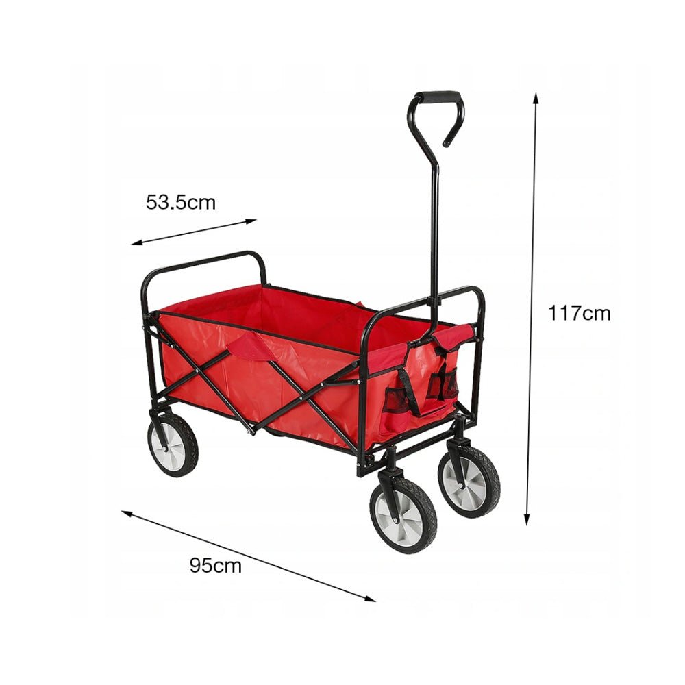 Crony TC3015 Folding shipping Cart Folding Garden Trolley | RED - Edragonmall.com