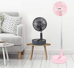 Crony Telescopic speaker fan with Wireless Speaker and Aroma Fragrance Diffuser Portable | Black - Edragonmall.com