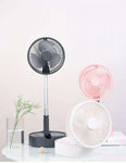 Crony Telescopic speaker fan with Wireless Speaker and Aroma Fragrance Diffuser Portable | Pink - Edragonmall.com