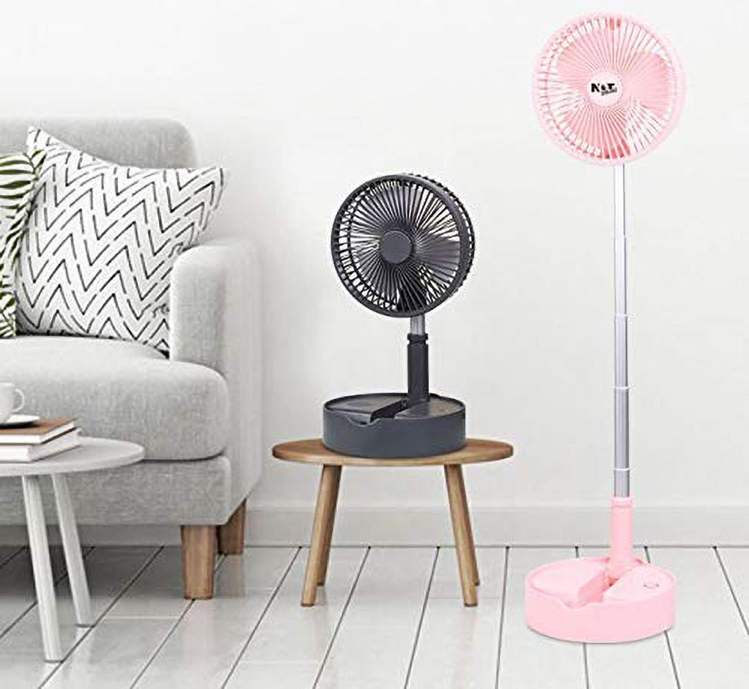 Crony Telescopic speaker fan with Wireless Speaker and Aroma Fragrance Diffuser Portable | Pink - Edragonmall.com