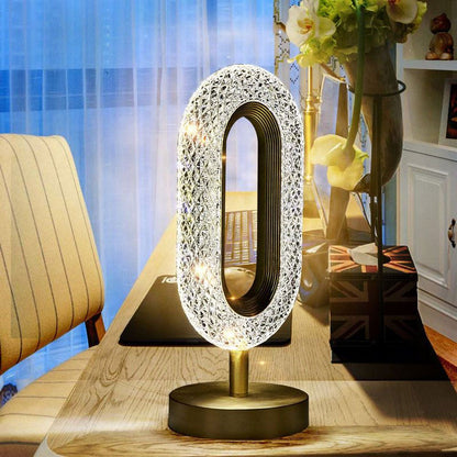CRONY Three-color touch charging model 0 with 1 diamond face lamp LED Crystal Table Lamp For Home Room - Edragonmall.com