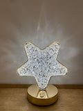 CRONY Three-color touch charging star eye lamp Modern Luxury Crystal Desk Lamp Bedroom Portable Night Light - Edragonmall.com