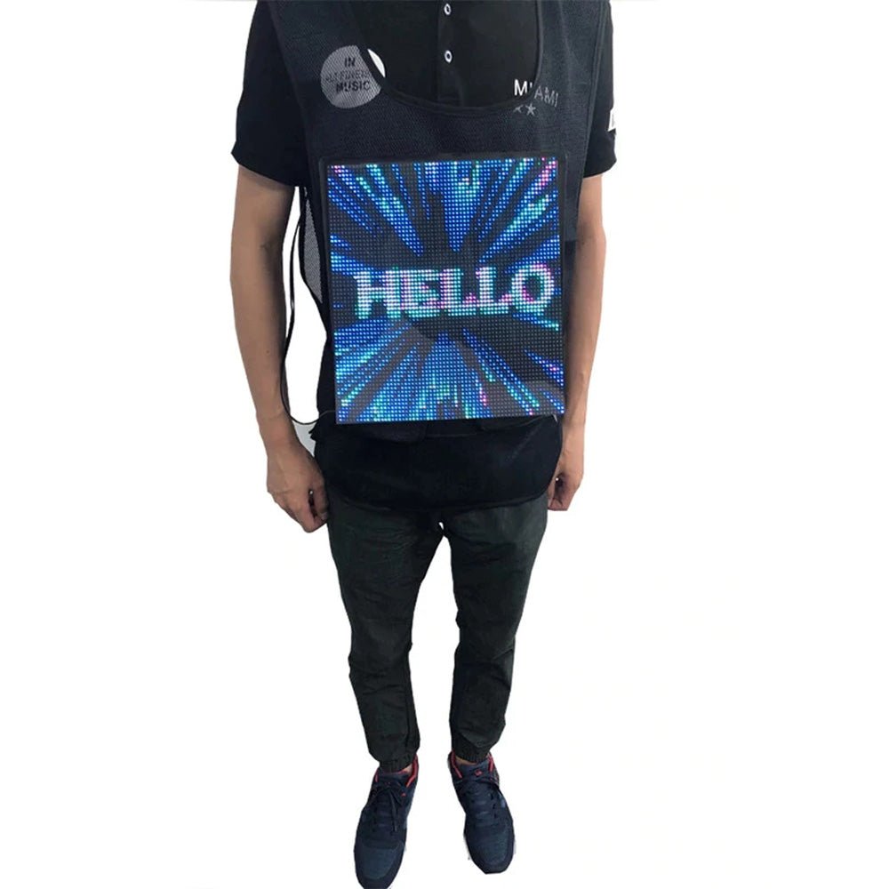 CRONY us-b005 LED display waistcoat Bios led | professional advertisin ...