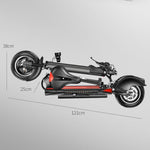 CRONY V10-Jipu Fast Speed E-scooter 10inch max speed 1200W 65km/h Fast Speed E-bike electric scooter - Edragonmall.com