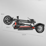 CRONY V10-Jipu Fast Speed E-scooter 10inch max speed 1200W 65km/h Fast Speed E-bike electric scooter - Edragonmall.com