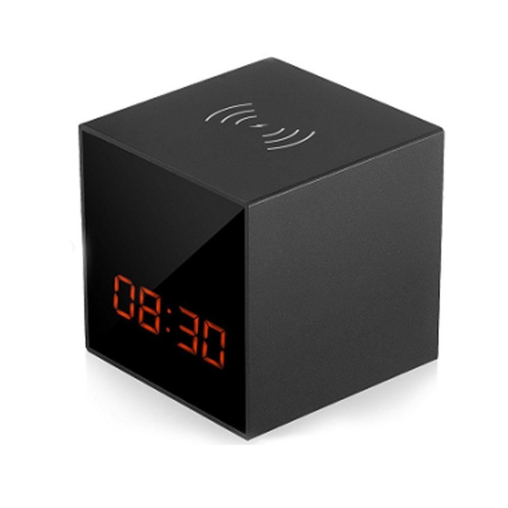 Crony Wireless Smart camera with Wireless charger clock Phone Charger WIFI Hidden CCTV - Edragonmall.com