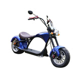 CRONY X1 Harley Electrocar car With BT Speaker 65KM/H Electrocar car Citycoco Fat Tire Electric motorcycle | Blue - Edragonmall.com