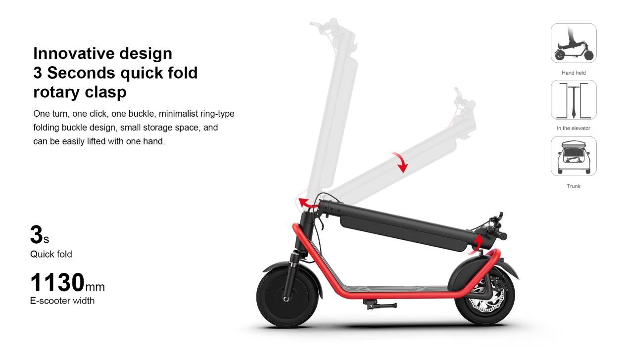 CRONY X11 Max 45KM/H+Max 50 KM+APP Folding E-Scooter electric scooter motorcycle 36V 13AH 450W - Edragonmall.com