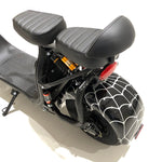 CRONY X3 BIG HARLEY+LI-ion battery+BT+double seat Black Spid Electric motorcycle | Black Spiderman - Edragonmall.com