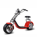 CRONY X7 Harley Style 2 Wheel 1000W Fat Tyre Electric Single Seater Electric motorcycle-RED - Edragonmall.com