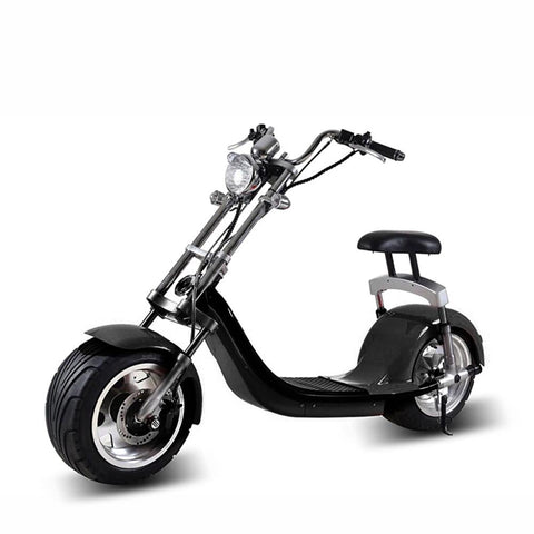 CRONY X7 Harley Style 2 Wheel Fat Tyre Electric Single Seater Electric motorcycle-Black - Edragonmall.com