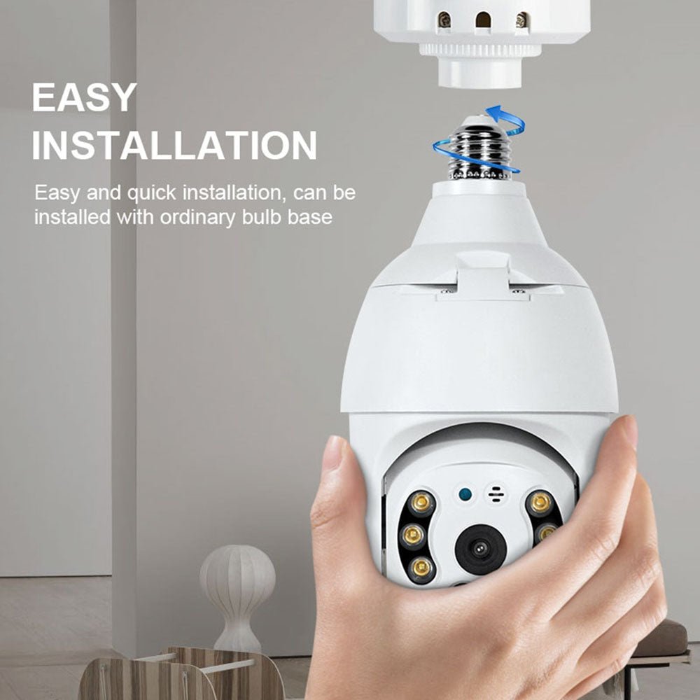 Wifi panoramic store camera light bulb