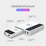 CRONY YC-008 USB Charger Dual Port Power Bank QC 3.0 Quick Charger Wireless charger Portable Adapter Power Hub for Mobile phone Tablet PC - Edragonmall.com