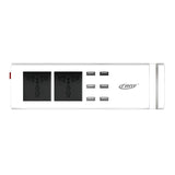 CRONY YC-CDA9 2+socket 6 USB Ports 2 Sockets with US Plug White - Edragonmall.com