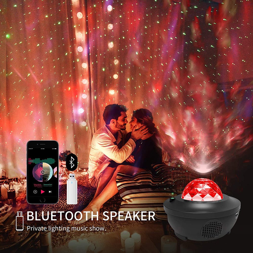 CRONY YK-1 Star lights Galaxy Projector, Star Projector 3 in 1 Night Light Projector w/LED Nebula Cloud with Bluetooth Music karaoke Speaker - Edragonmall.com