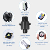 CRONY100W 4 pattern switching with motor logo lamp LED HD Projection Advertising DIY LOGO Custom Lmage Projector Lamp LED display - Edragonmall.com