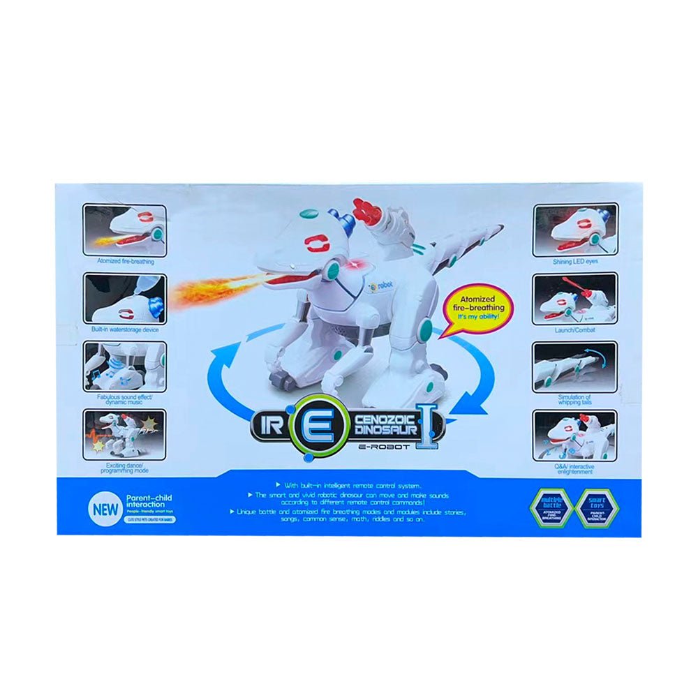 Electric Dinosaur Robot 25cm toys Tricky Toys Dinosaurio Robot Electronico Multifunciones Vota Fuego - Edragonmall.com