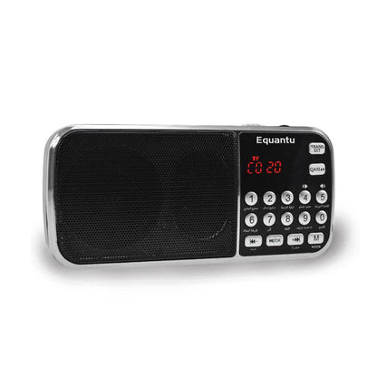 EQUANTU SQ-138 19 Voices 15 Languages Quran Speaker FM Radio Speaker 8GB MP3 Player - Edragonmall.com