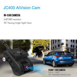 JC400 4G Driving Recorder with Dual Camera Real-time Video GPS Tracking WiFi Remote Monitoring Vehicle DVR Camera Recording - Edragonmall.com