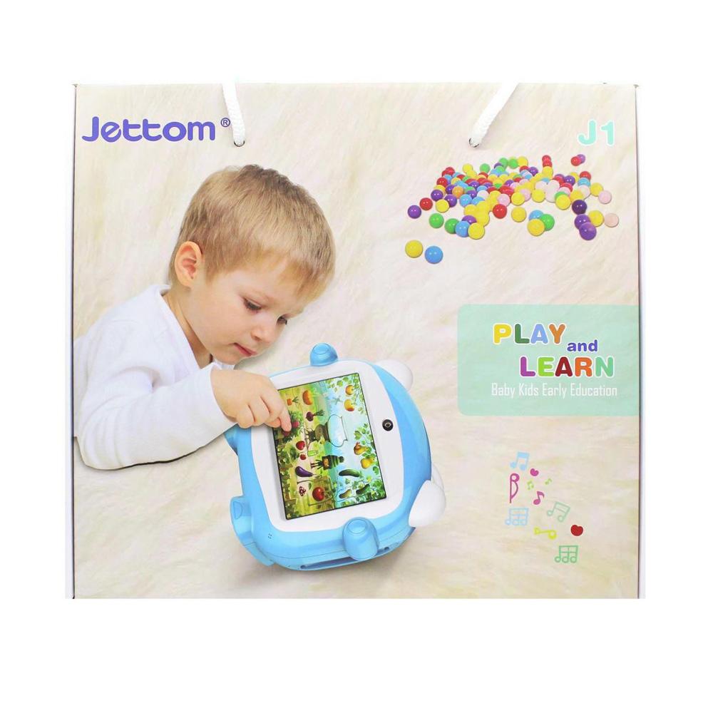 Jettom baby learn machine 7 inch 8GB ROM 512MB RAM LCD Dual Camera Kids Tablet | Blue - Edragonmall.com