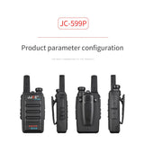 JJCC 3W JC-599P UHF A key to copy walkie-talkie 136 174MHz 400 480 MHz 5km wireless Walkie talkie two ways radio 2pcs/boxes - Edragonmall.com