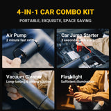 K2 4in1 Portable Car Combo Kit Car Charger - Edragonmall.com