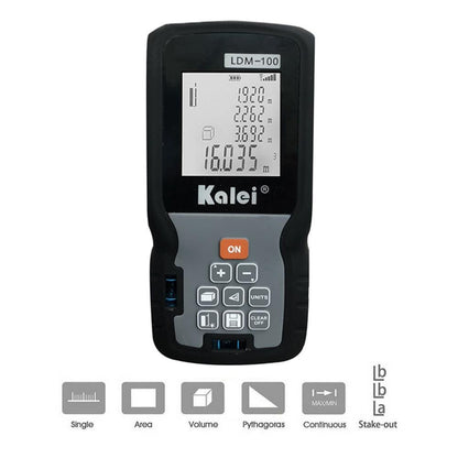 KALEI LDM-100 100M Digital Laser Distance Rangefinder Meter Measuring Tool - Edragonmall.com