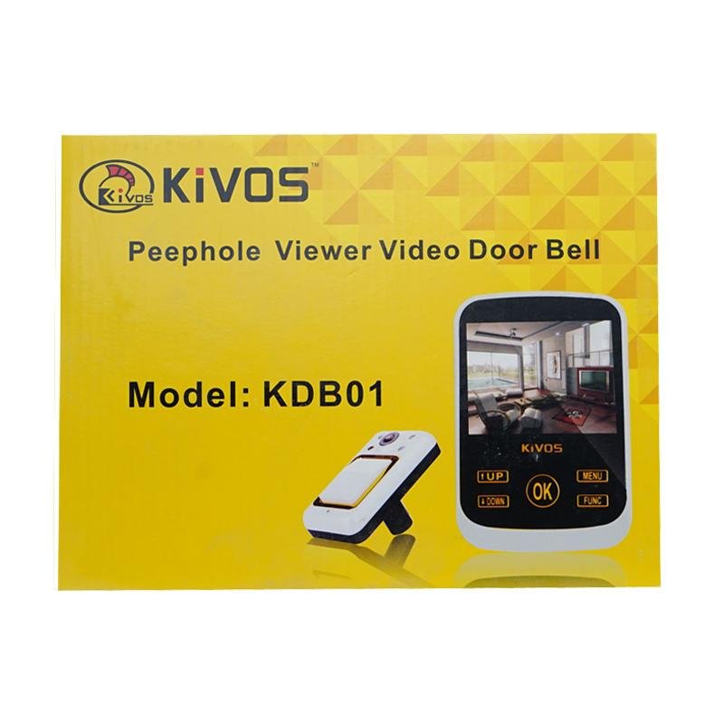 KDB01 Digital Video Doorbell 3.5 Inch Wireless Viewer Doorbell Night-Vision Door Eye Peephole - Edragonmall.com