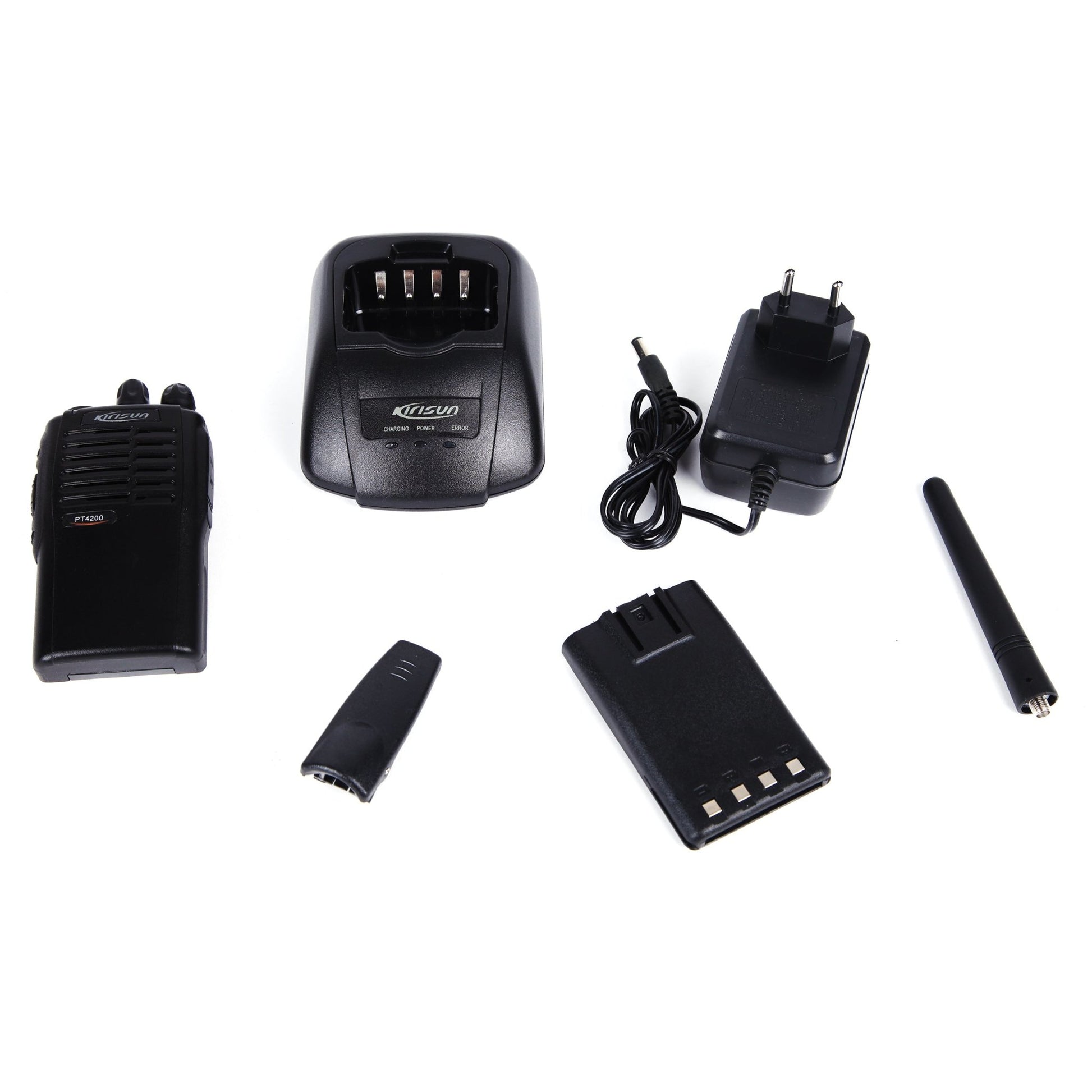 Kirisun 5W PT4200 UHF walkie-talkie Portable Handheld Civilian Two Way Radio Black 3-10km - Edragonmall.com