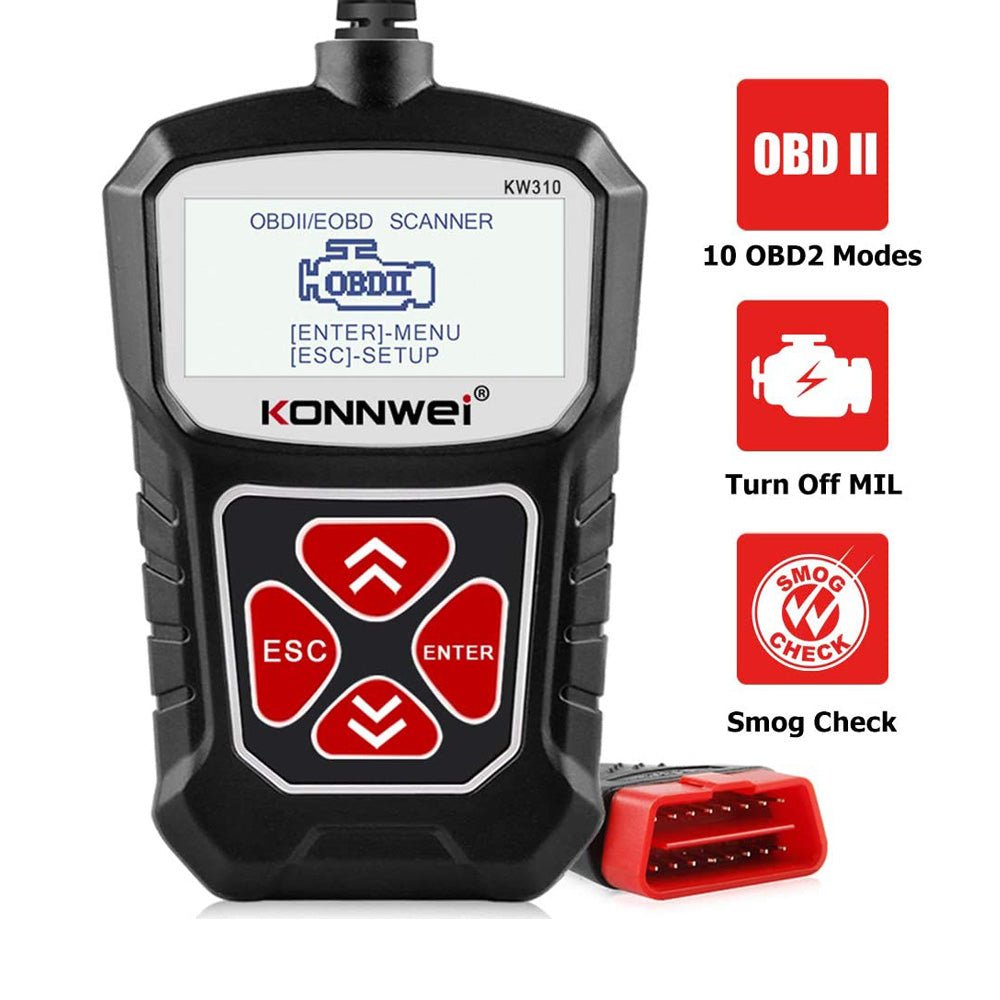 KONNWEI KW310 CAN OBD Scan Tool OBD2 Scanner Full OBDII - Edragonmall.com
