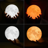 M16 3d Moon Light Wireless Remote Moon Lamp Multicolour - Edragonmall.com