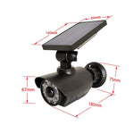 New LED Solar false monitoring Household Outdoor Solar Light Fake Security Camera Spotlight - Edragonmall.com