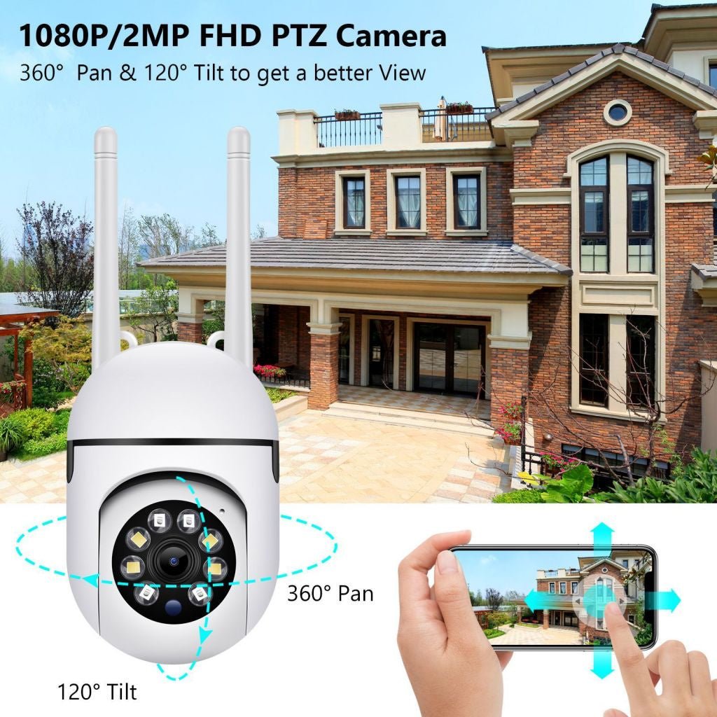 NIP-27 V380 APP 1080P Full color Wireless Camera HD IP Wireless CCTV Camera Waterproof Outdoor WiFi CCTV Security Cameras - Edragonmall.com