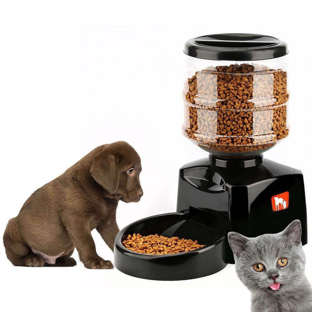 Pet Feeder -17 Automatic Pet Feeder Programmable Food Dispenser for Medium / Small Pet Puppy / Kitten - Edragonmall.com