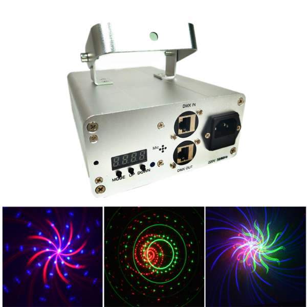 QS-1 10W Laser Light Projector Multicolour Lighting for Party Bars Stage Effect - Edragonmall.com
